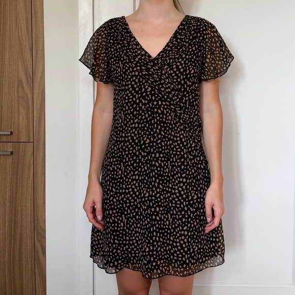 Urban Outfitters Dresses & Skirts - Urban Outfitters Brown + Black Polka Dot Dress